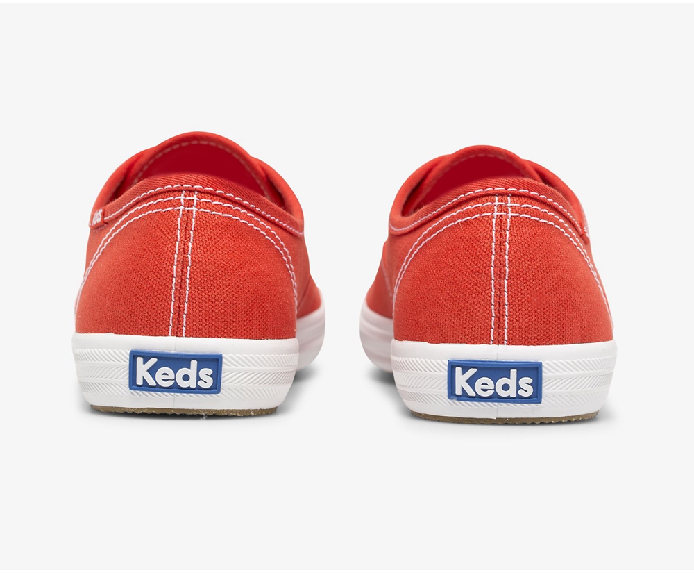 Keds Womens Sneakers Red - Champion Organic Cotton Canvas - 952VWKUJI